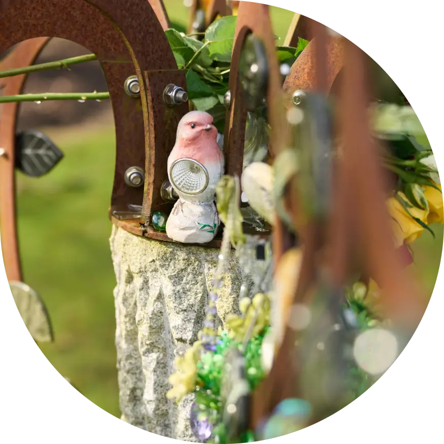 Detail of Willow Memorial Tree